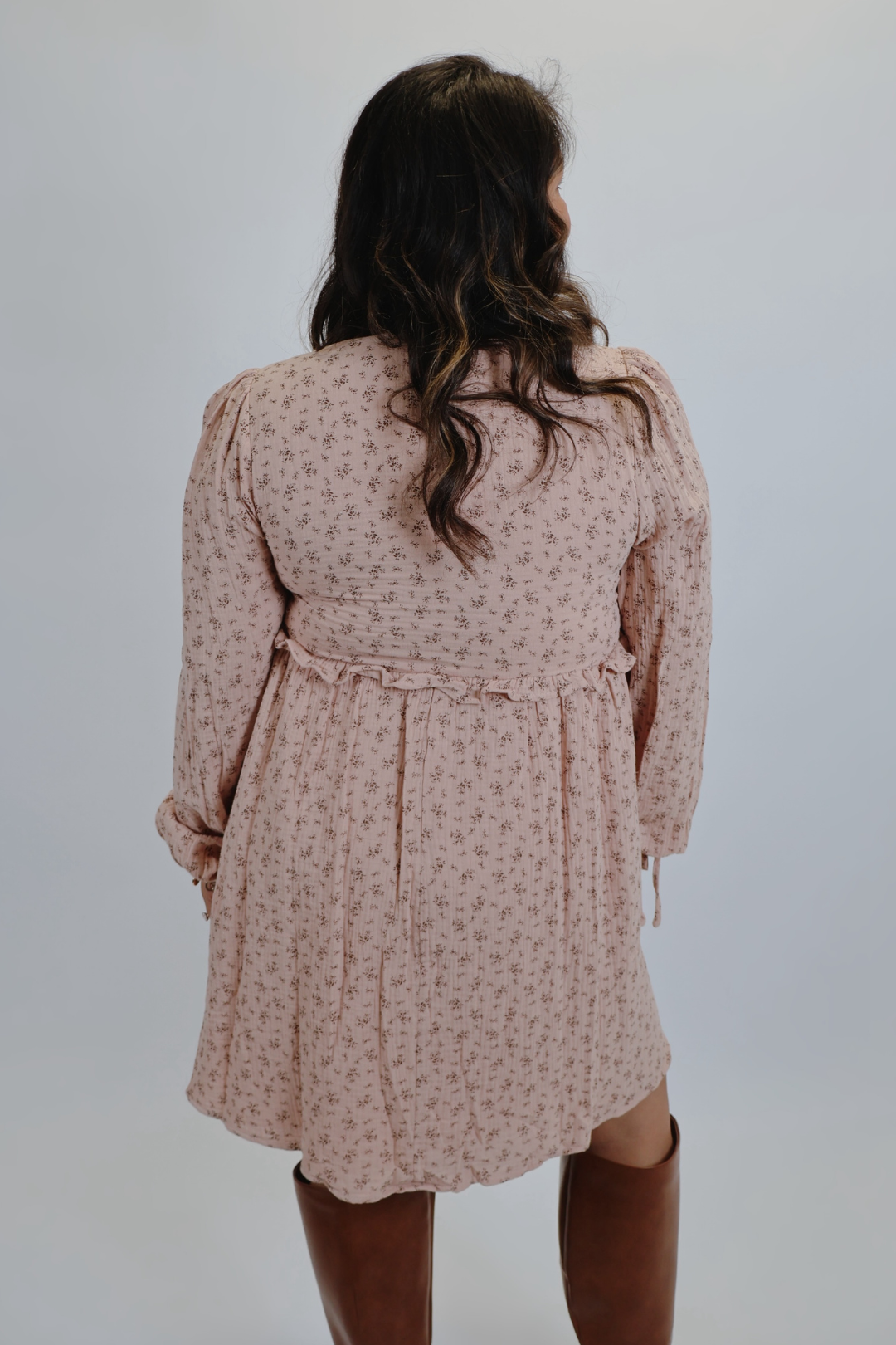 Blush Bloom Mini Dress in Plus