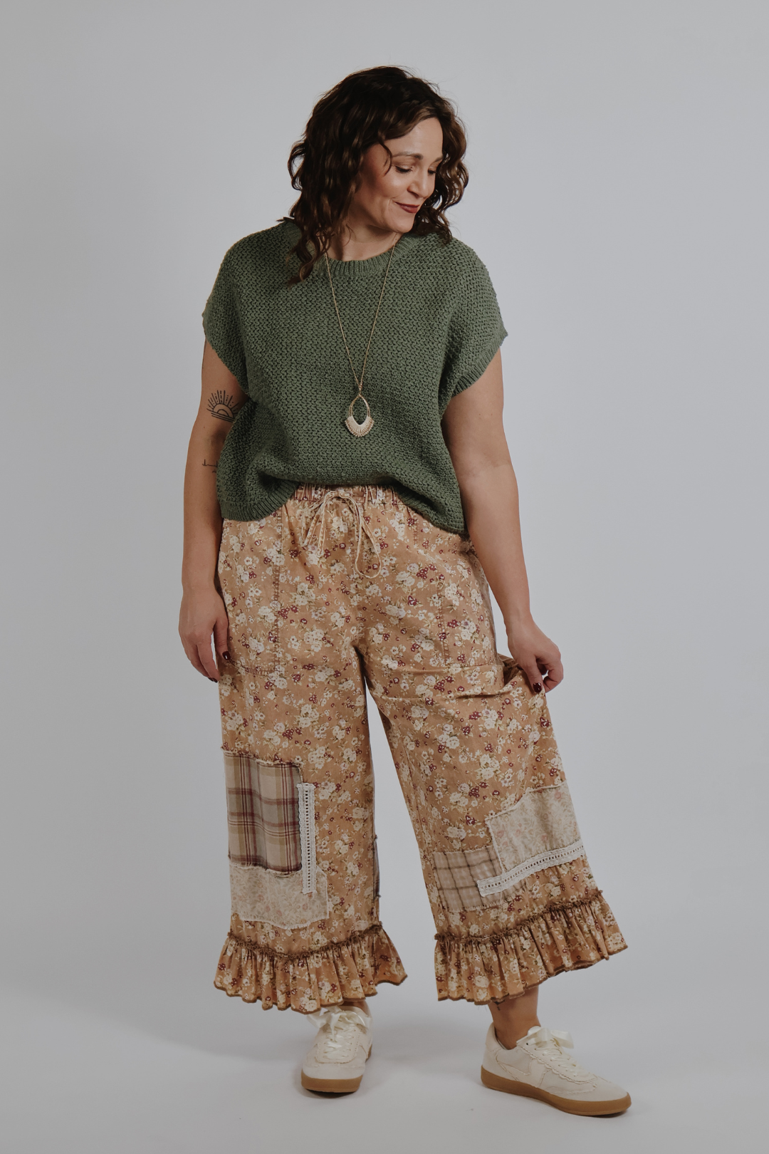 Pantalones bombachos de patchwork Meadow Muse