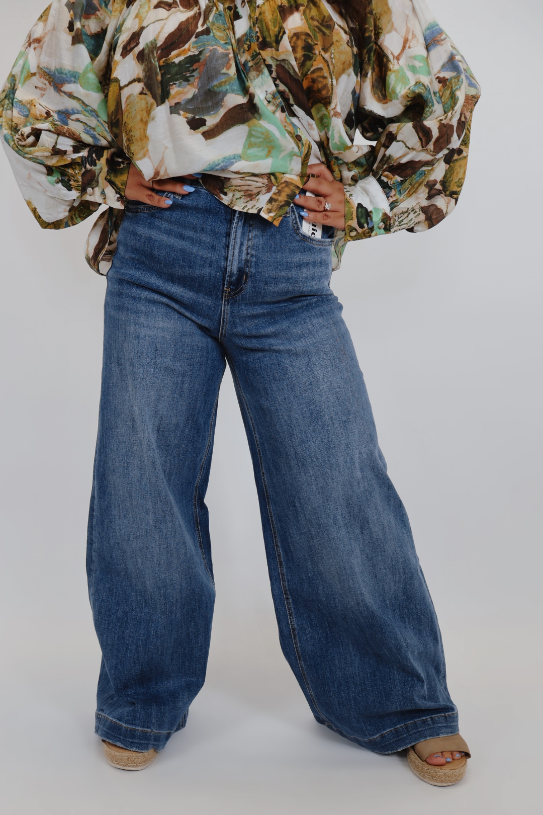 Vaqueros de pierna ancha Camila