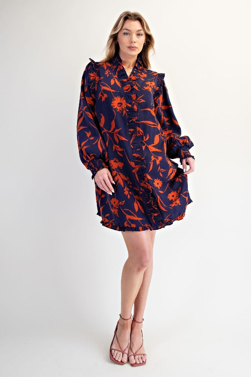 Vestido con volantes Autumn Bloom